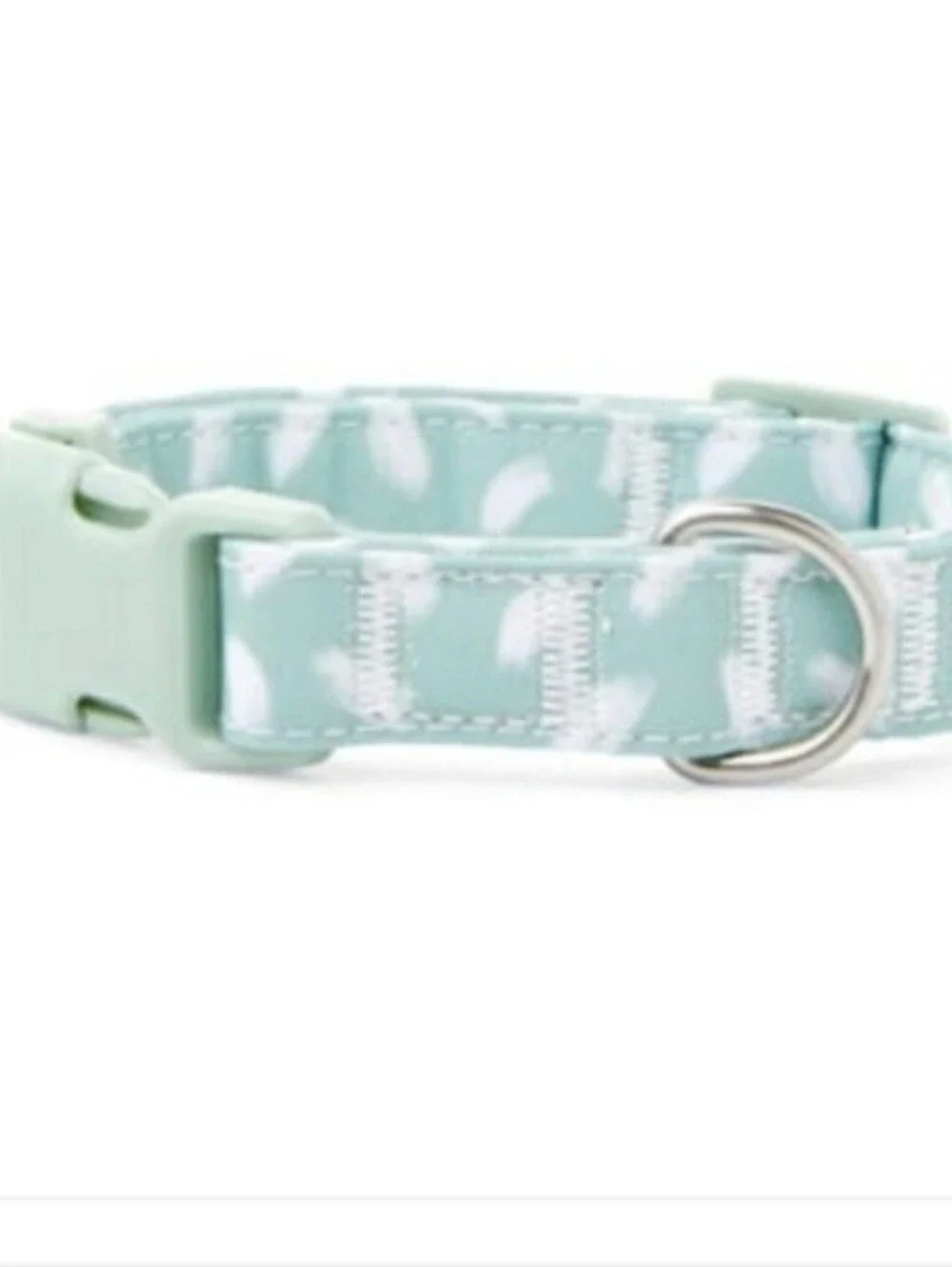 YOULY The Artist Green & White Brushstroke-Print Dog Collar-Medium